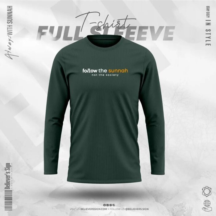 Follow The Sunnah Olive Full Sleeve – 12