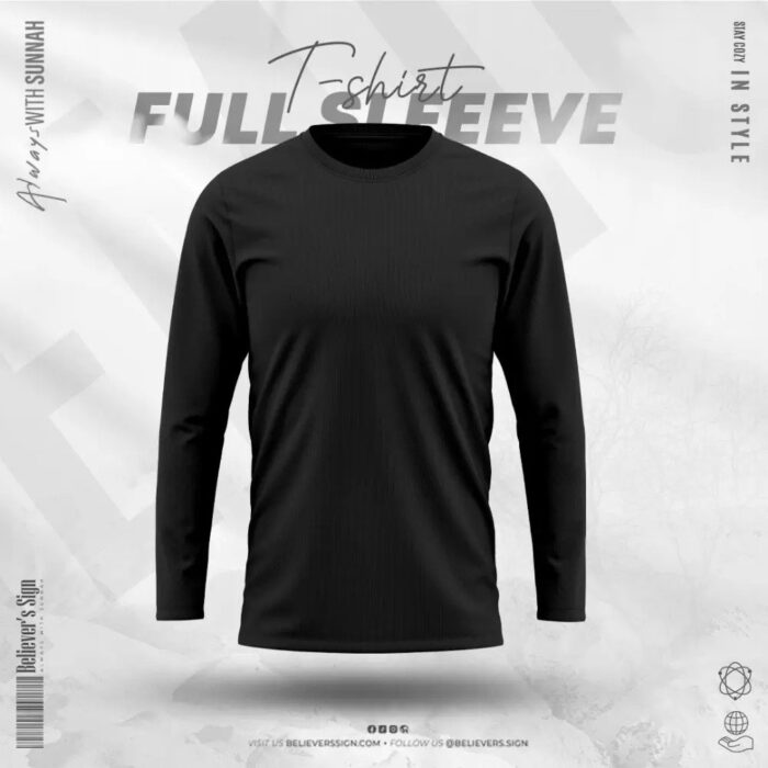 Full Sleeve Black Solid – 15