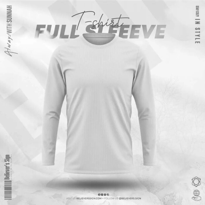 Full Sleeve White Solid – 16